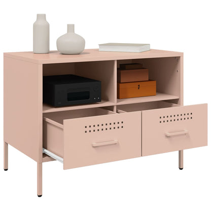 TV Cabinet Pink 68x39x50.5 cm Steel