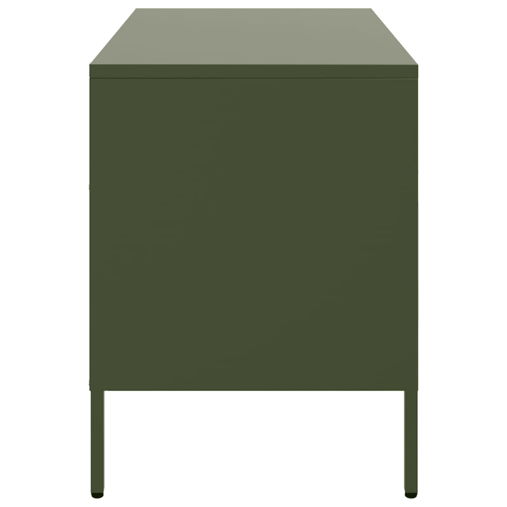TV Cabinet Olive Green 68x39x50.5 cm Steel
