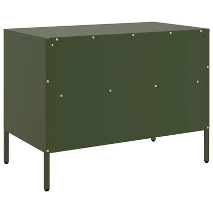 TV Cabinet Olive Green 68x39x50.5 cm Steel