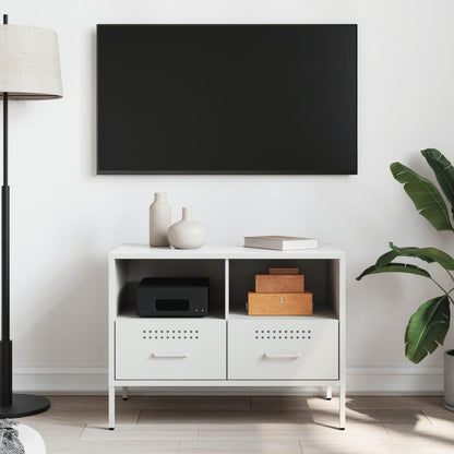 TV Cabinet White 68x39x50.5 cm Steel