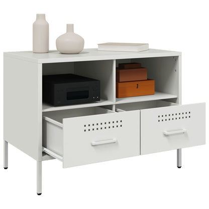 TV Cabinet White 68x39x50.5 cm Steel