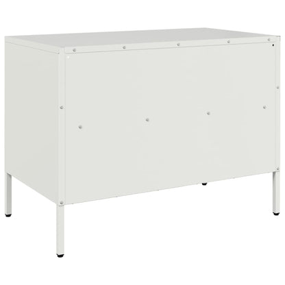 TV Cabinet White 68x39x50.5 cm Steel