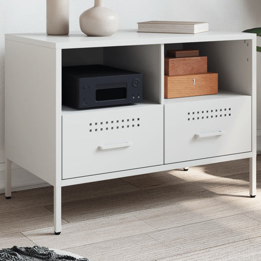 TV Cabinet White 68x39x50.5 cm Steel