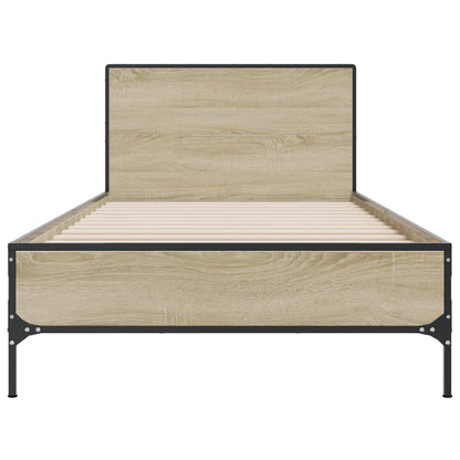Sonoma Oak Bed Frame 90x200 cm - Sturdy & Stylish Wood Design