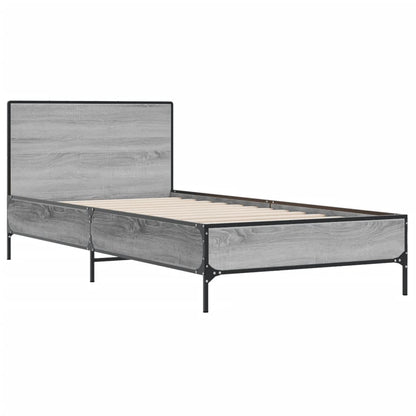 Grey Sonoma Small Single Bed Frame 75x190 cm - No Mattress