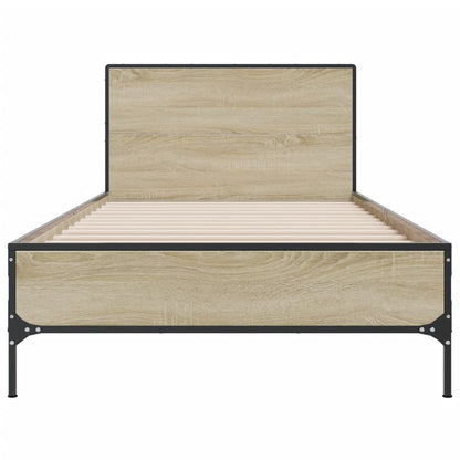 Sonoma Oak Single Bed Frame 90x190 cm - No Mattress Included