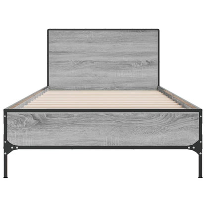 Grey Sonoma Single Bed Frame 90x190 cm - No Mattress Included