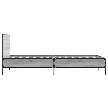 Grey Sonoma Single Bed Frame 90x190 cm - No Mattress Included