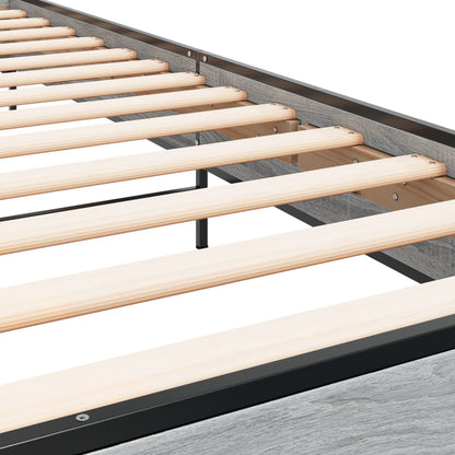 Grey Sonoma Single Bed Frame 90x190 cm - No Mattress Included