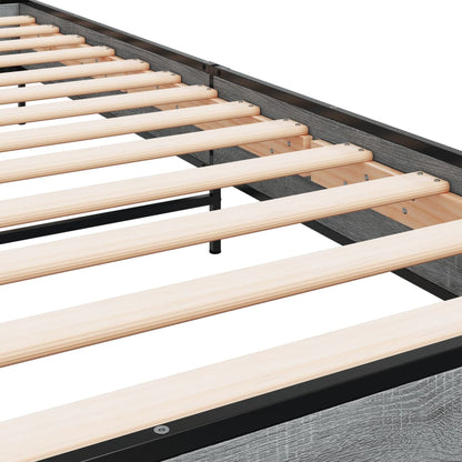 Grey Sonoma Bed Frame, 75x190 cm, Small Single No Mattress