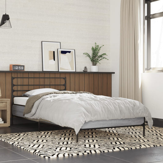 Grey Sonoma Bed Frame, 75x190 cm, Small Single No Mattress