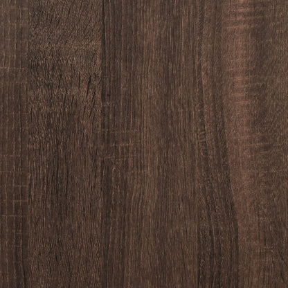 Brown Oak Bed Frame 90x200 cm - Elegant and Durable Design