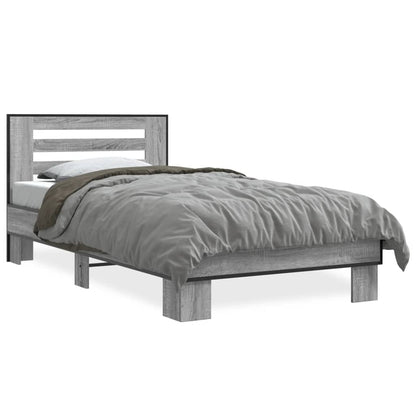 Grey Sonoma Bed Frame 75x190 cm - Small Single, No Mattress