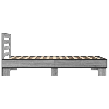 Grey Sonoma Bed Frame 75x190 cm - Small Single, No Mattress