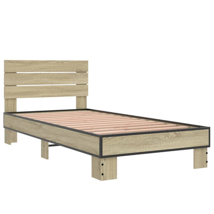 Sonoma Oak Small Single Bed Frame 75x190 cm - No Mattress Included