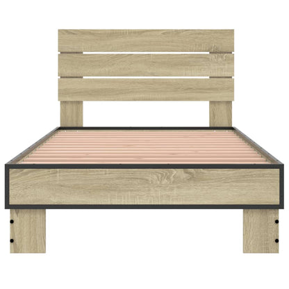 Sonoma Oak Small Single Bed Frame 75x190 cm - No Mattress Included