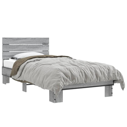 Grey Sonoma Small Single Bed Frame 75x190 cm - No Mattress Included