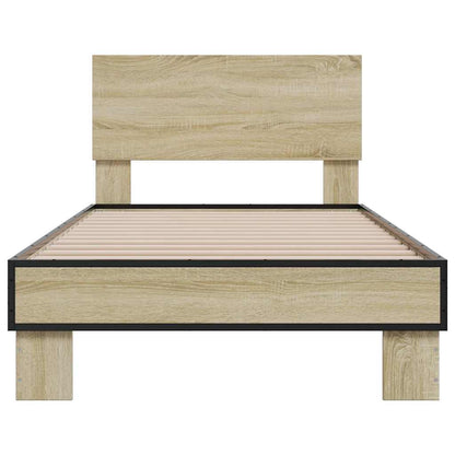 Sonoma Oak Bed Frame 100x200 cm - Stylish & Durable Design