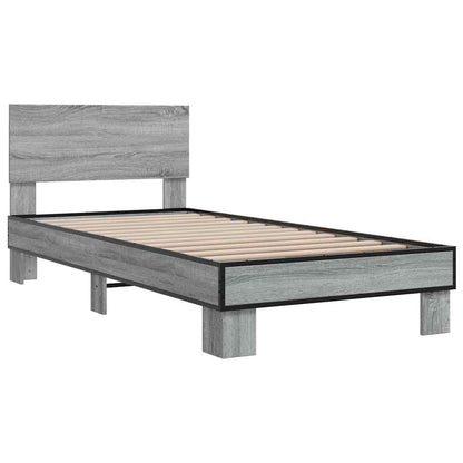 Grey Sonoma Bed Frame 100x200 cm - Stylish & Durable Design