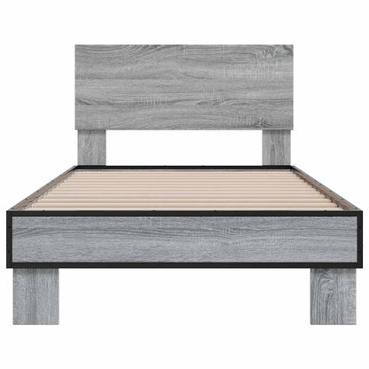 Grey Sonoma Bed Frame 100x200 cm - Stylish & Durable Design