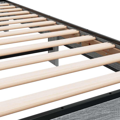 Grey Sonoma Bed Frame 100x200 cm - Stylish & Durable Design