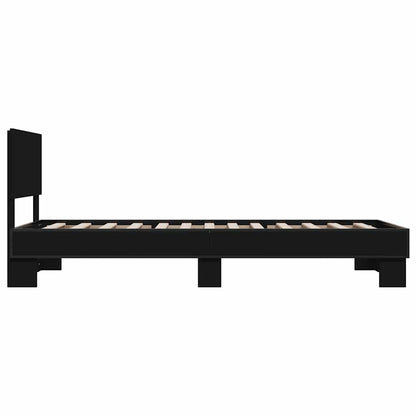 Black Metal Bed Frame 75x190 cm - Small Single (No Mattress)