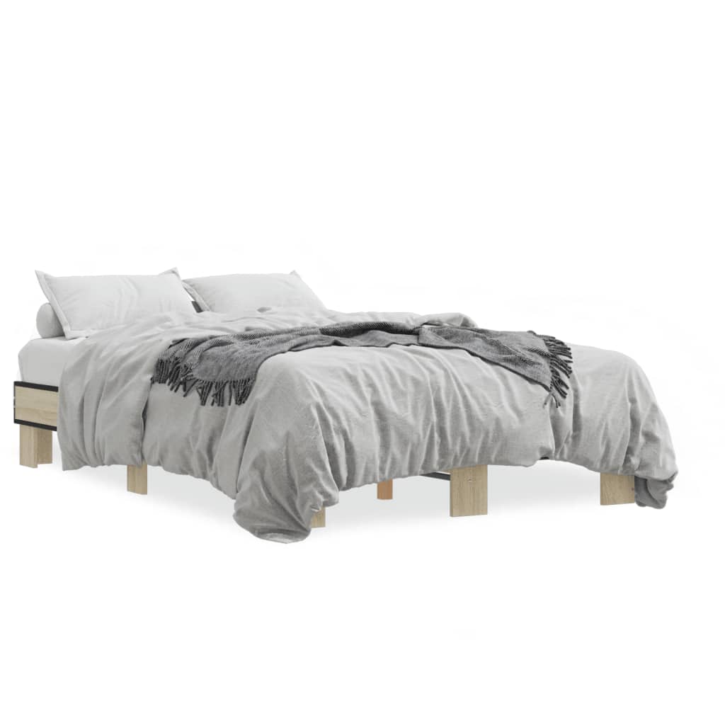 Sonoma Oak Bed Frame 120x200 cm - Elegant & Durable Design