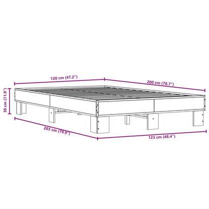Sonoma Oak Bed Frame 120x200 cm - Elegant & Durable Design