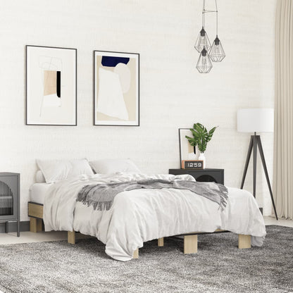 Sonoma Oak Bed Frame 120x200 cm - Elegant & Durable Design