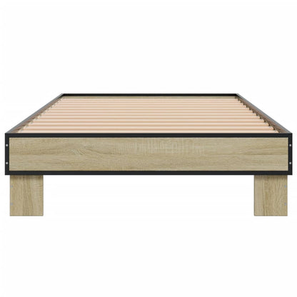 Sonoma Oak Bed Frame 100x200 cm - Stylish Wooden Design