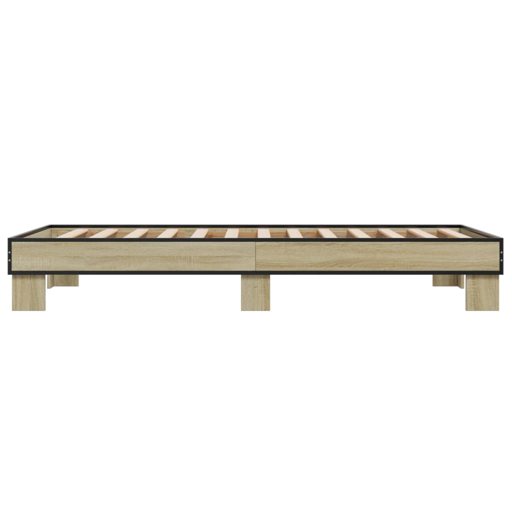 Sonoma Oak Bed Frame 75x190 cm Small Single - No Mattress Included
