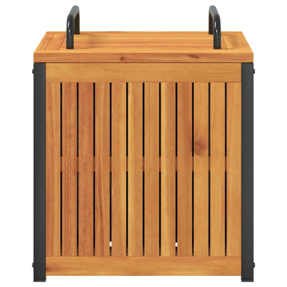 Acacia & Steel Outdoor Cushion Box 45x45x45/53 cm