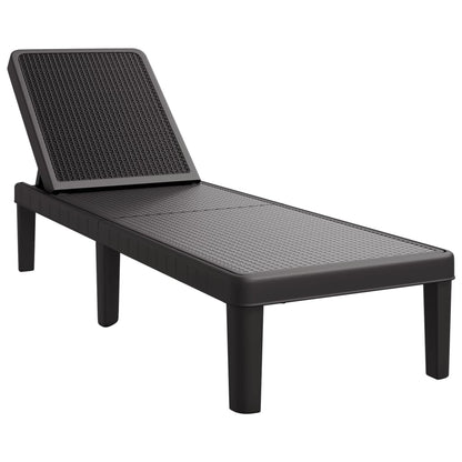Polypropylene Sun Lounger, 4-Way Adjustable, 155.5x57x28 cm