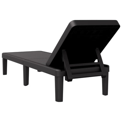 Polypropylene Sun Lounger, 4-Way Adjustable, 155.5x57x28 cm
