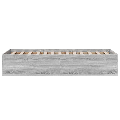 Grey Sonoma Engineered Wood Bed Frame 75x190 cm - Small Single