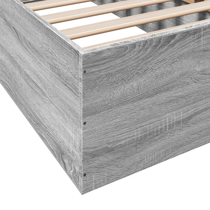 Grey Sonoma Engineered Wood Bed Frame 75x190 cm - Small Single