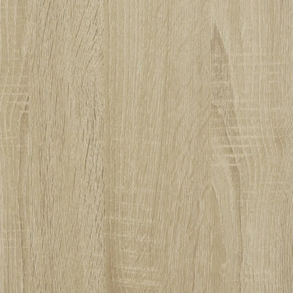 Sonoma Oak Engineered Wood Bed Frame 100x200 cm (Mattress Not Included)
