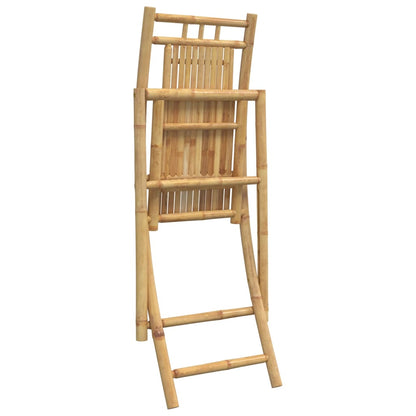 6-Piece Bamboo Folding Garden Chairs Set, 46x66x99 cm