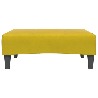 Footstool Yellow 77x55x31 cm Velvet