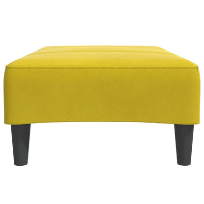Footstool Yellow 77x55x31 cm Velvet