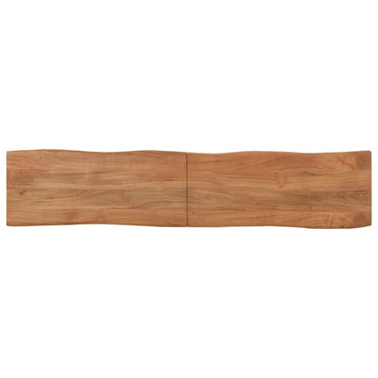 Stylish 160 cm Solid Acacia Wood & Steel Bench