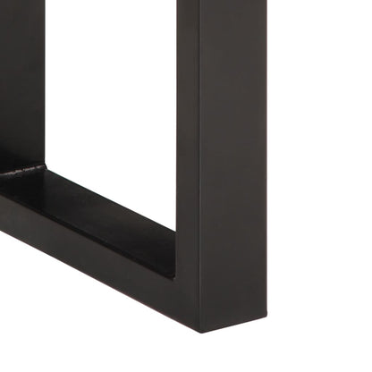 Stylish 160 cm Solid Acacia Wood & Steel Bench
