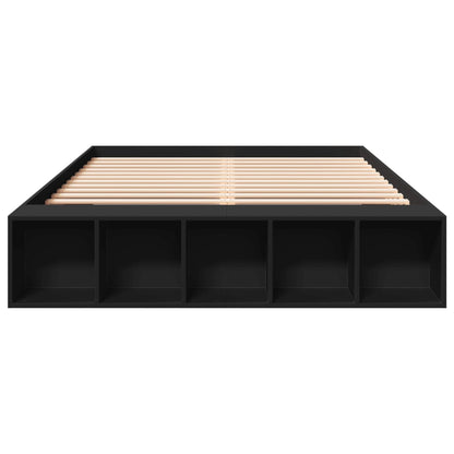 Bed Frame without Mattress Black 160x200 cm
