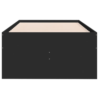 Daybed with Drawers without Mattress Black 90x200 cm