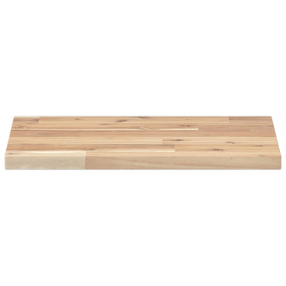 Natural Acacia Floating Shelf 40x30x2 cm - Untreated Solid Wood