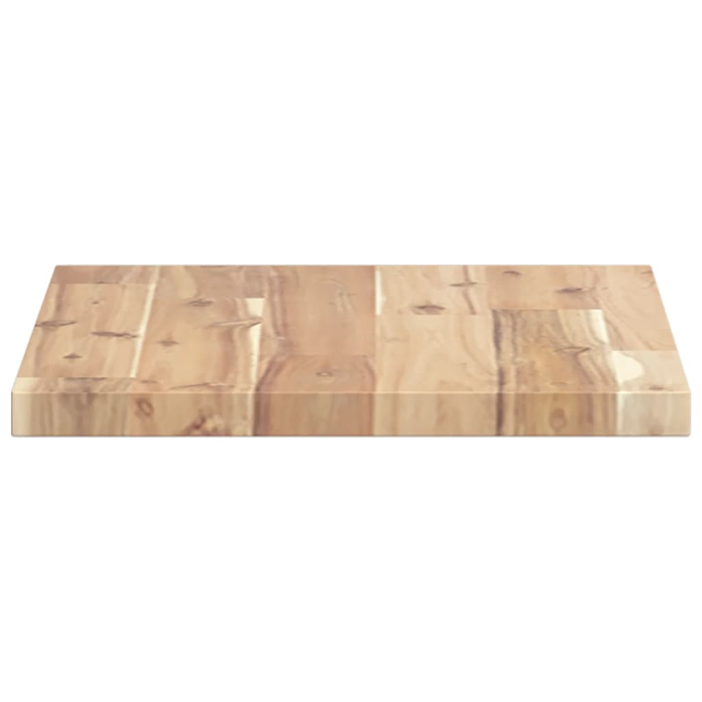 Natural Acacia Floating Shelf 40x30x2 cm - Untreated Solid Wood