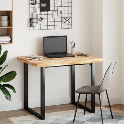Desk Top Untreated 100x80x4 cm Solid Wood Acacia