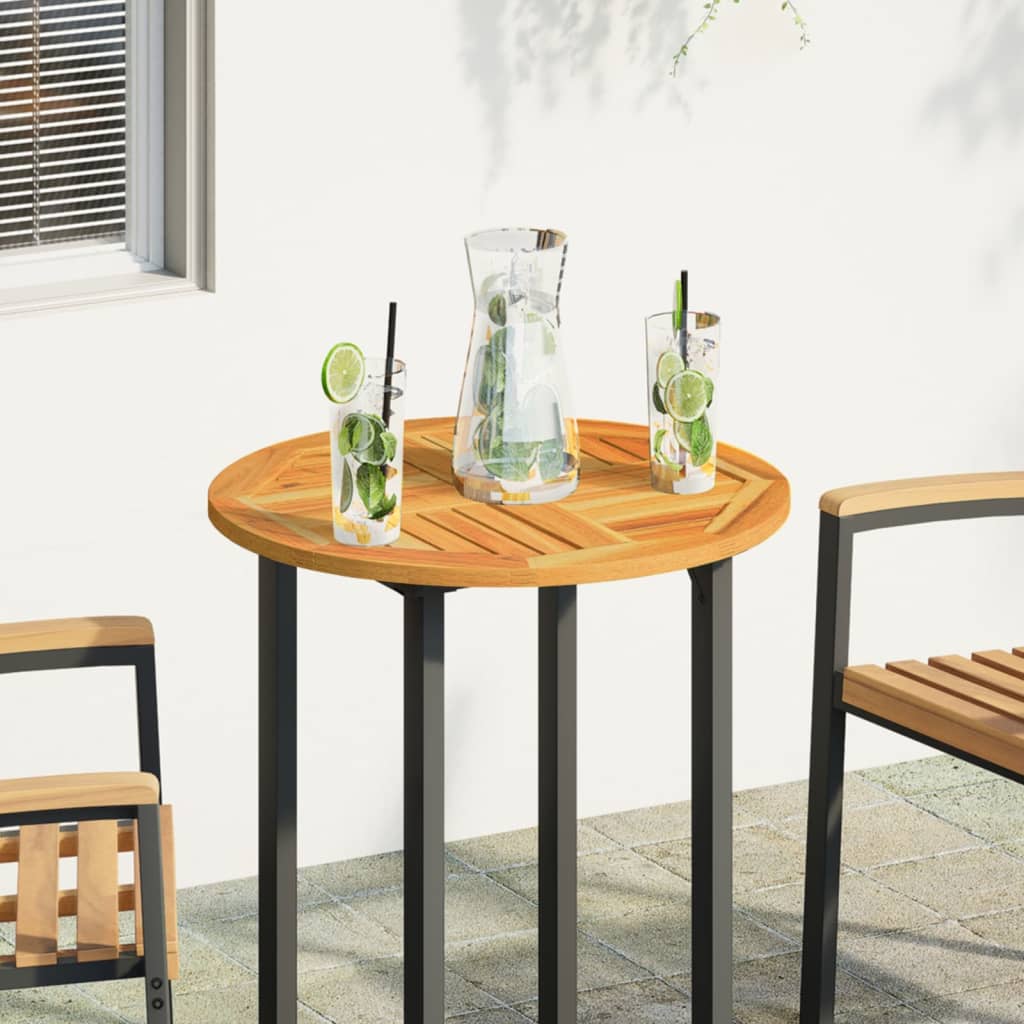 Round Table Top Ø60cm Solid Acacia Wood - Natural Finish