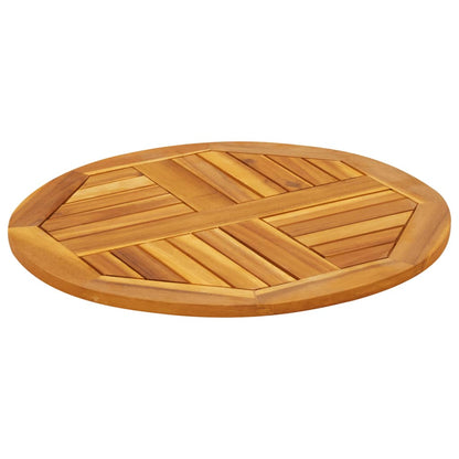 Round Table Top Ø60cm Solid Acacia Wood - Natural Finish