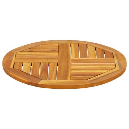 Round Table Top Ø60cm Solid Acacia Wood - Natural Finish
